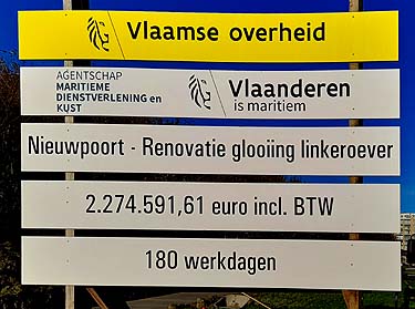 infobord vernieuwing deel linker oevrt